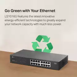 16-портов Gigabit настолен комутатор TP-Link LS1016G