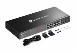 18-портов гигабитен неуправляем комутатор TP-Link Omada DS1018GMP с 16-портов PoE+