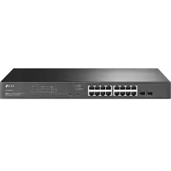 18-портов гигабитен управляем комутатор TP-Link JetStream TL-SG2218P с 16-портов PoE+