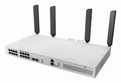 18-портов комутатор MikroTik CRS418-8P-8G-2S+5axQ2axQ-RM