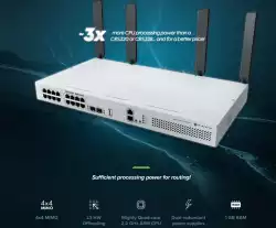 18-портов комутатор MikroTik CRS418-8P-8G-2S+5axQ2axQ-RM