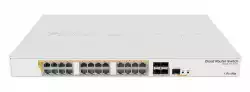 24 портов гигабит Ethernet комутатор MikroTik CRS328-24P-4S+RM