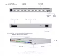 24-портов гигабитов комутатор Ubiquiti UniFi Switch Pro Max 24                          