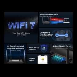 2-лентов Wi-Fi 7 рутер Mercusys MR25BE BE3600