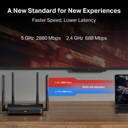 2-лентов Wi-Fi 7 рутер Mercusys MR25BE BE3600                          