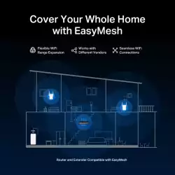 2-лентов Wi-Fi 7 рутер Mercusys MR37BE                          