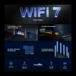 2-лентов Wi-Fi 7 рутер Mercusys MR37BE