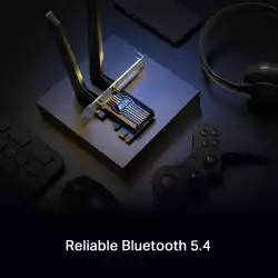 3-лентов Bluetooth 5.4 Wi-Fi 7 PCIe адаптер TP-Link Archer TBE552E BE9300