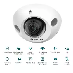 3MP IR мини куполна мрежова камера TP-Link VIGI C230I Mini(2.8mm)