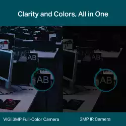 3MP пълноцветна куполна мрежова камера TP-Link 3MP Full-Color Turret Network Camera VIGI C430(2.8mm)