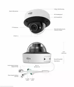 4MP IR моторизирана Wi-Fi Varifocal куполна мрежова камера TP-Link VIGI InSight S245ZI