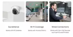 5-портов гигабитов управляем настолен комутатор TP-Link Omada ES205GP с 4-порта PoE+