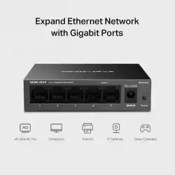 5-портов настолен гигабитен комутатор Mercusys MS105GS - EOL