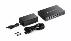 6-портов 10/100Mbps неуправляем комутатор TP-Link Omada DS106P с 4-портов PoE+