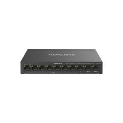 8-портов 10/100 Mbps + 2-портов Gigabit Desktop комутатор Mercusys MS110CP с 8 PoE+ порта