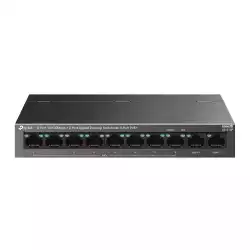 8-портов 10/100Mbps + 2-портов гигабитов настолен комутатор TP-Link LS1210P с 8 PoE+ порта