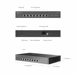 8-портов 10G неуправляем Desktop/Rackmount комутатор TP-Link Omada DS1008X