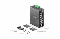 8-портов гигабитов индустриален лесно управляем комутатор TP-Link Omada IES208G