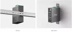 8-портов гигабитов индустриален лесно управляем комутатор TP-Link Omada IES208G                          