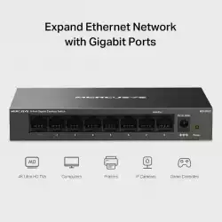 8-портов гигабитов комутатор Mercusys MS108GS