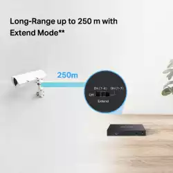 8-портов гигабитов комутатор Mercusys MS108GP със 7 PoE+ порта