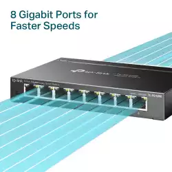 8-портов гигабитов комутатор TP-Link TL-SG108E Easy Smart