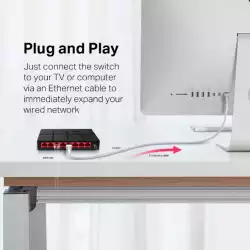 8-портов настолен комутатор Mercusys MS108G 10/100/1000 Mbps