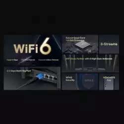 8-поточен Wi-Fi 6 рутер Mercusys MR90X AX6000