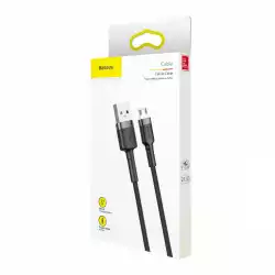 Кабел Baseus Cafule USB към microUSB, 1.5A, 2м, черен