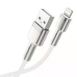 Кабел Baseus Cafule Metal Series USB-A към Lightning, 1м CALJK-A02 - бял