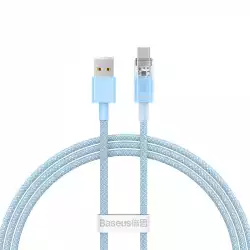 Кабел Baseus Explorer USB към USB-C 100W 2м CATS010503 - син