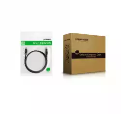 Мрежов кабел Ugreen 20160 Ethernet patch cord RJ45 Cat 6 UTP 1000Mbps 2м - черен