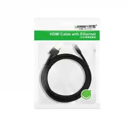 Кабел Ugreen HDMI - micro HDMI 19 pin 2.0v 4K 60Hz 30AWG 1.5м 30102 - черен