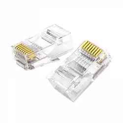 Кабелен накрайник Ugreen NW120 RJ45, 8P/8C, Cat.6/6e, UTP 60558 - 100 броя в комплект