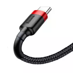 Кабел Baseus Cafule USB към Type-C 3A, 0.5 м CATKLF-A91 - черен