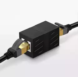Мрежов кабелен конектор Ugreen Ethernet RJ45 10 Gbps NW114 20390 64234 - черен