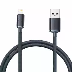 Кабел Baseus CAJY000101 Crystal Shine USB Type A към Lightning, 2.4A  2м - черен