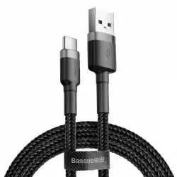 Кабел Baseus Cafule USB-A към USB-C, 2м, черен