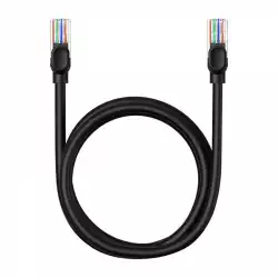 Мрежов кръгъл кабел Baseus RJ45, Cat.5, 1,5 м B00133206111-02 - черен