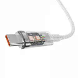 Кабел Baseus Explorer USB към USB-C 100W 1м CATS010402 - бял