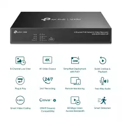 NVR TP-Link VIGI NVR1004H-4P PoE+ Network Video Recorder 4-канален