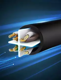Мрежов кабел Ugreen 20164 Ethernet patchcord RJ45 Cat 6 UTP 1000Mbps 10м - черен