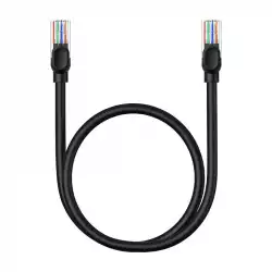 Мрежов кръгъл кабел Baseus RJ45, Cat.5, 0,5 м B00133206111-00 - черен