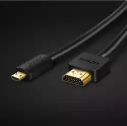 Кабел Ugreen HDMI - micro HDMI 19 pin 2.0v 4K 60Hz 30AWG 1.5м 30102 - черен