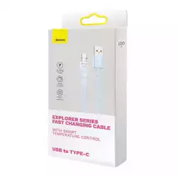 Кабел Baseus Explorer USB към USB-C 100W 1м CATS010403 - син