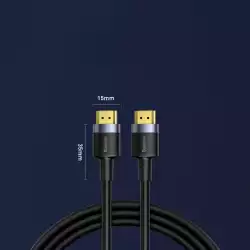 Кабел Baseus Cafule HDMI 2.0 4K 60 Hz 3D 18 Gbps CADKLF-G01 3м - черен