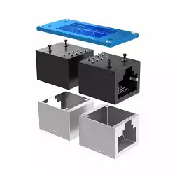 Мрежов кабелен конектор Ugreen Ethernet RJ45 10 Gbps NW114 20390 64234 - черен
