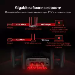 Безжичен 2-лентов Gigabit рутер Mercusys MR30G AC1200