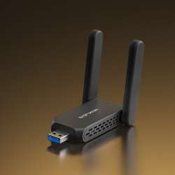Безжичен 2-лентов USB адаптер с висок коефициент на усилване Mercusys MA72XH AX1800                          