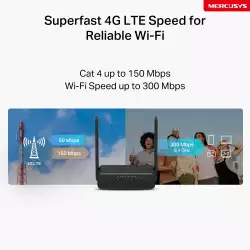 Безжичен 4G LTE преносим рутер Mercusys MB113-4G 300 Mbps